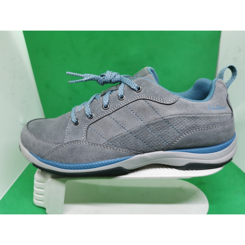L.L. Bean Sport Gray Suede Lace Up Hiking Shoes Sneakers Women's Siz 10M 501754 - Picture 3 of 16